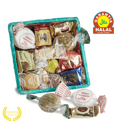 Premium basket of Halal mantecados and polvorones
