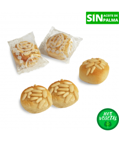 Marzipan made with almonds and tender pine nuts