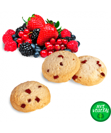 Red berry biscuits: balanced sweetness and freshness
