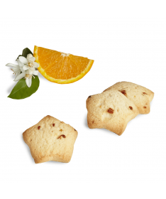 Pastas a la naranja en forma de estrella