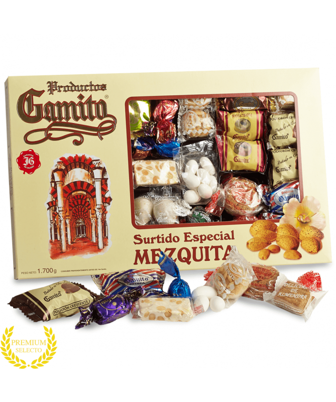 Complete assorted case of traditional Christmas sweets