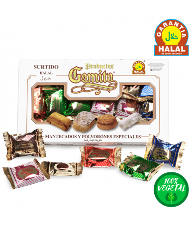 Assorted case of vegetable mantecados and Polvorones